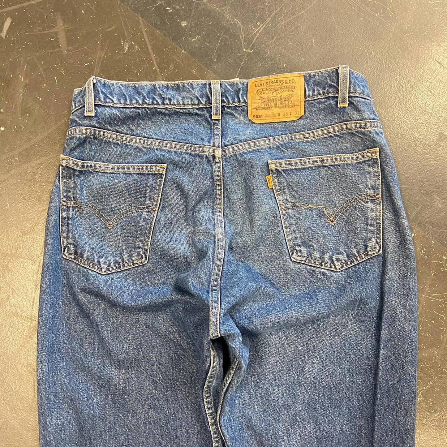 Vintage Blue Orange Tab 505 Levi Jeans - 38