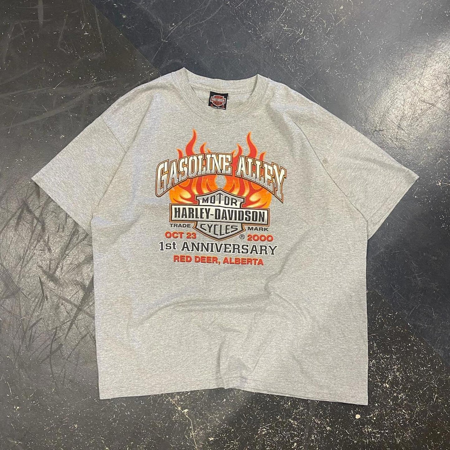 Vintage Harley Davidson Gasoline Alley Tee - XL