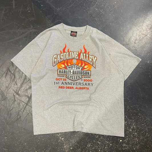 Vintage Harley Davidson Gasoline Alley Tee - XL