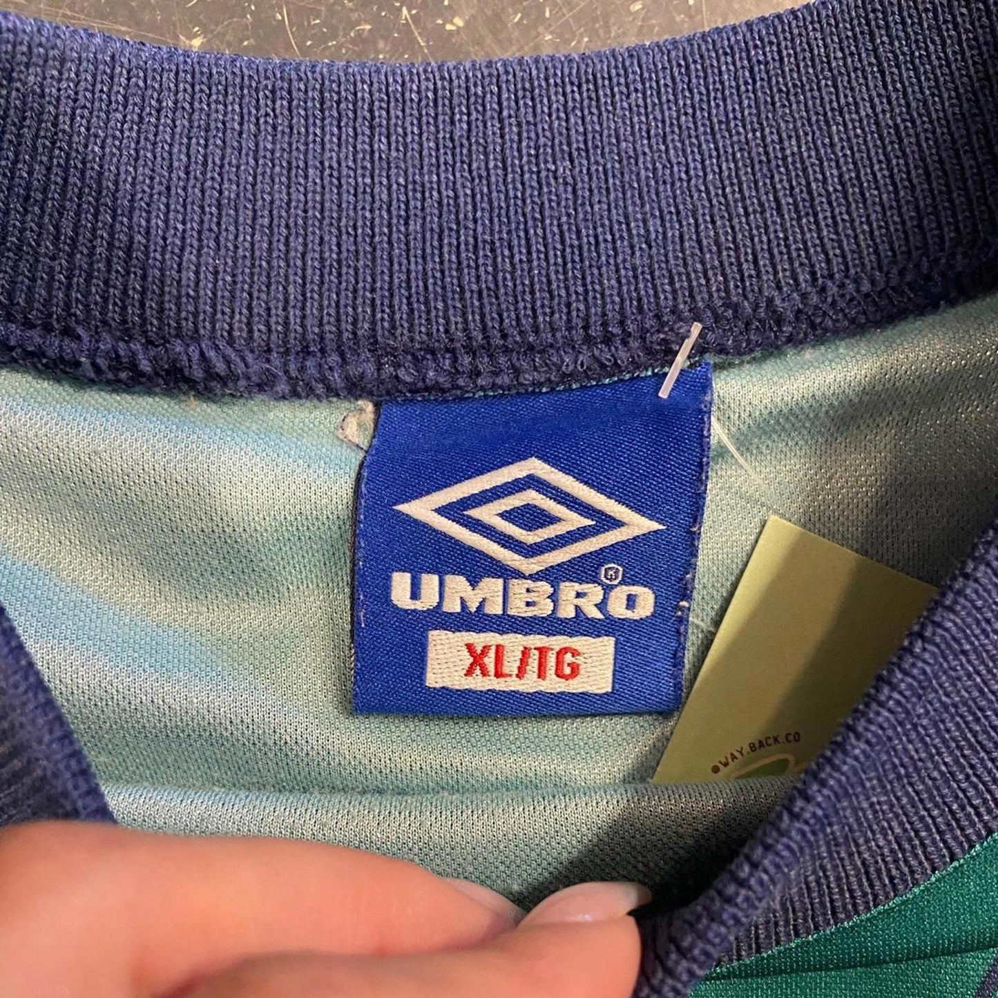Vintage 90s Umbro Retro Soccer Goalie Jersey - XL