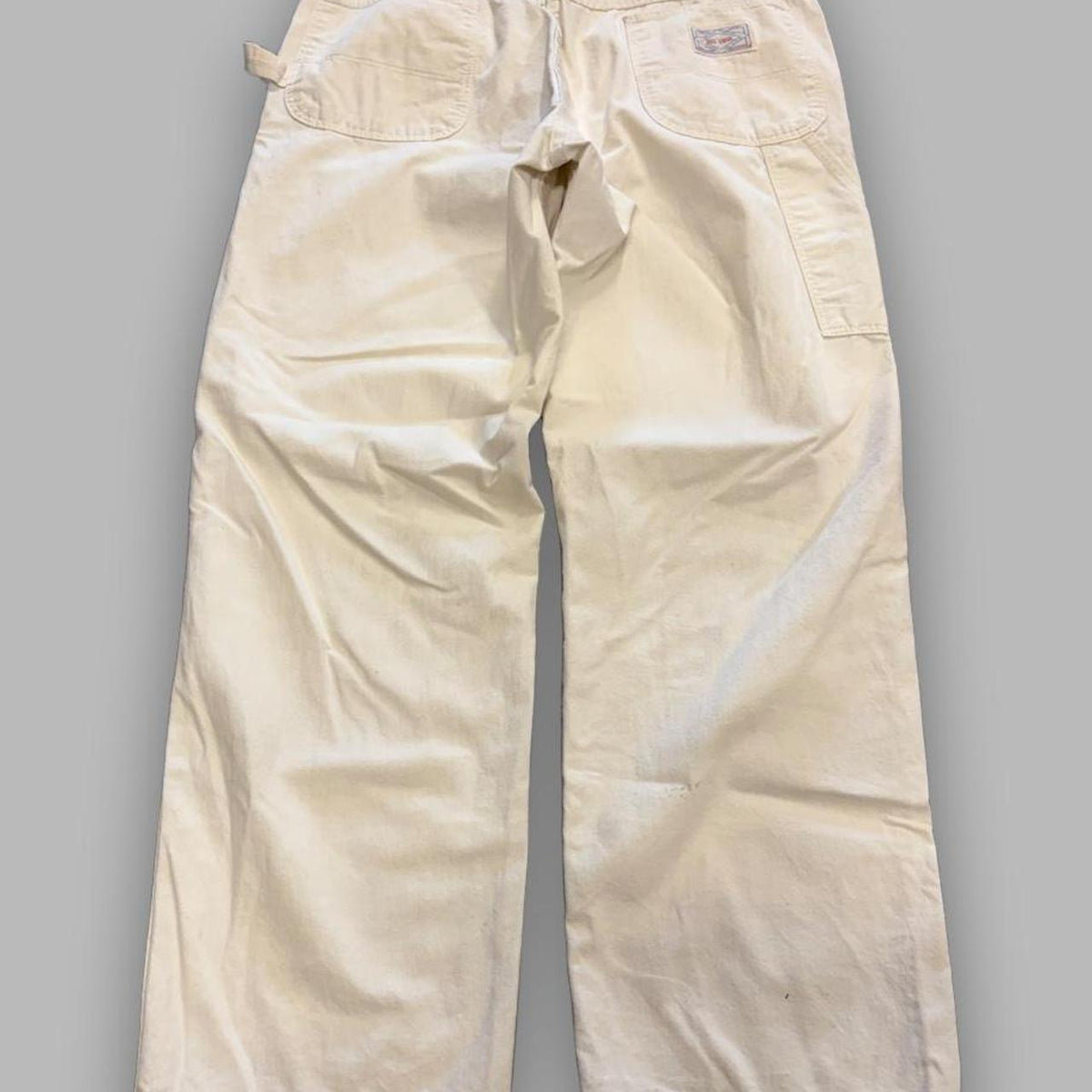 Vintage 1970s Union Made Big Yank White Carpenter Pants - 36