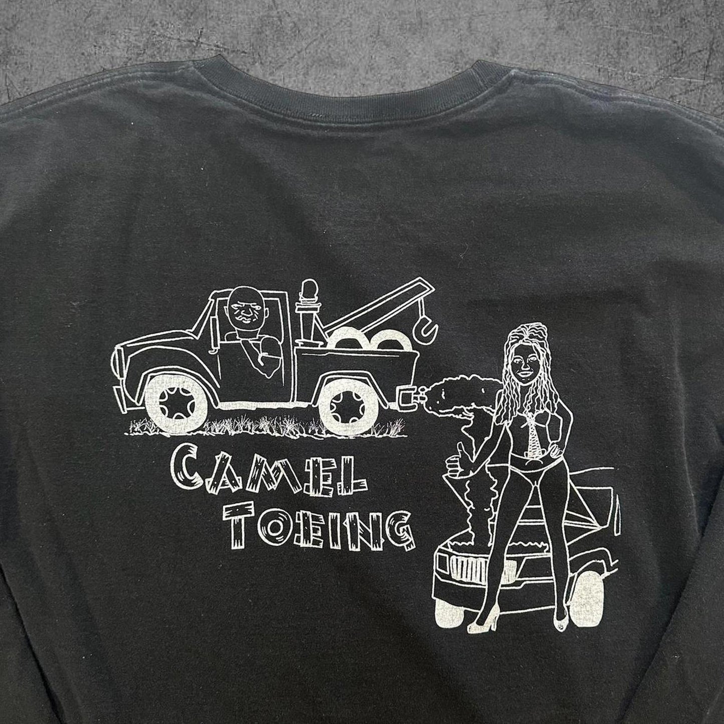 Camel Toe Towing Humour Long Sleeve - XL