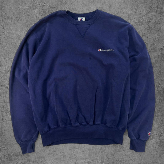 Vintage 90s Navy Champion Crewneck - XL