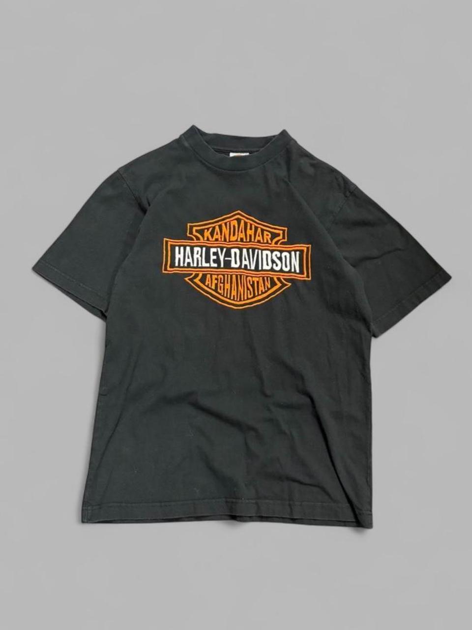 Vintage Afghanistan Harley Davidson Tee - M