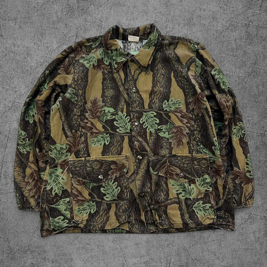 80s Camo Chore Button Up - L
