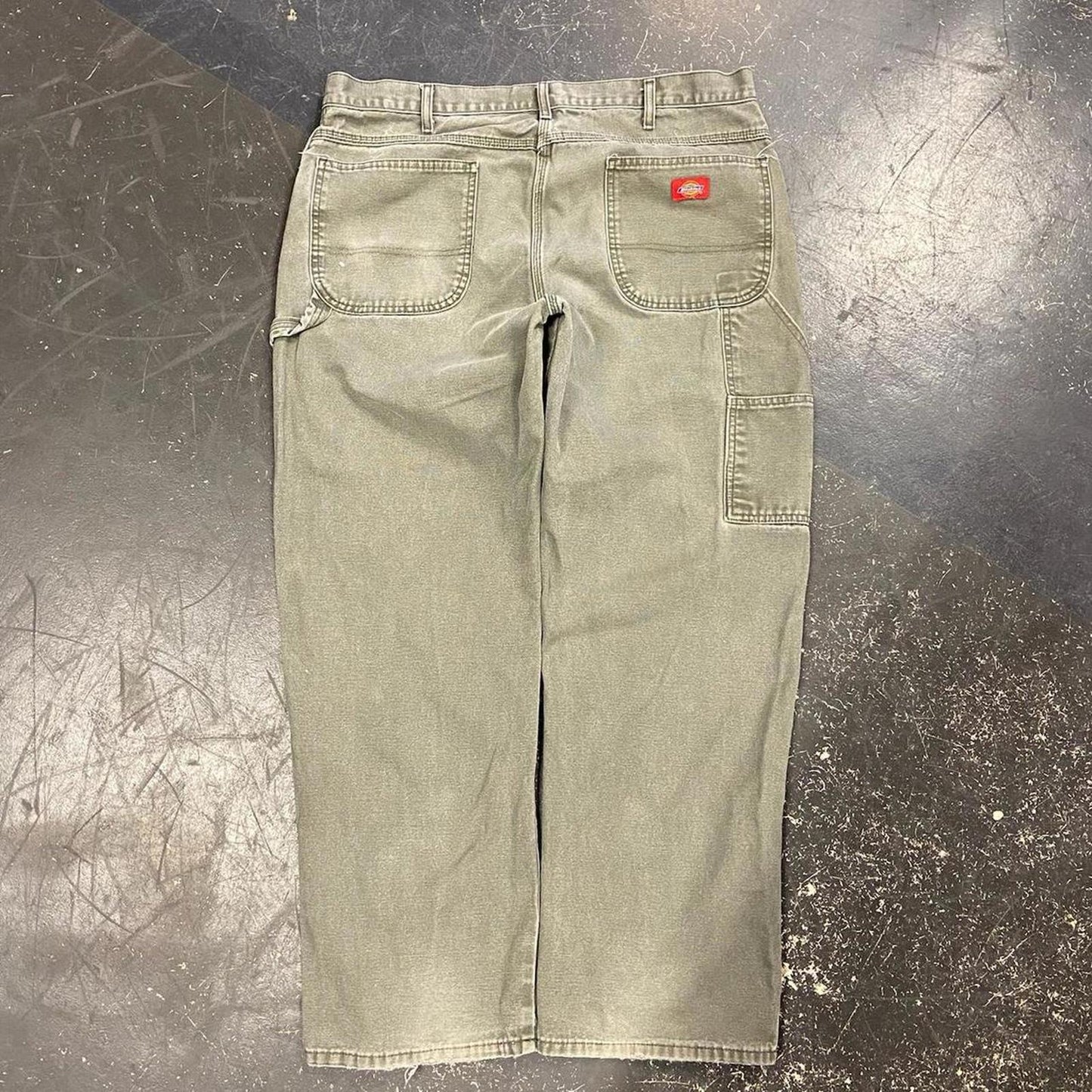Vintage Faded Olive Dickies Work Pants - 38