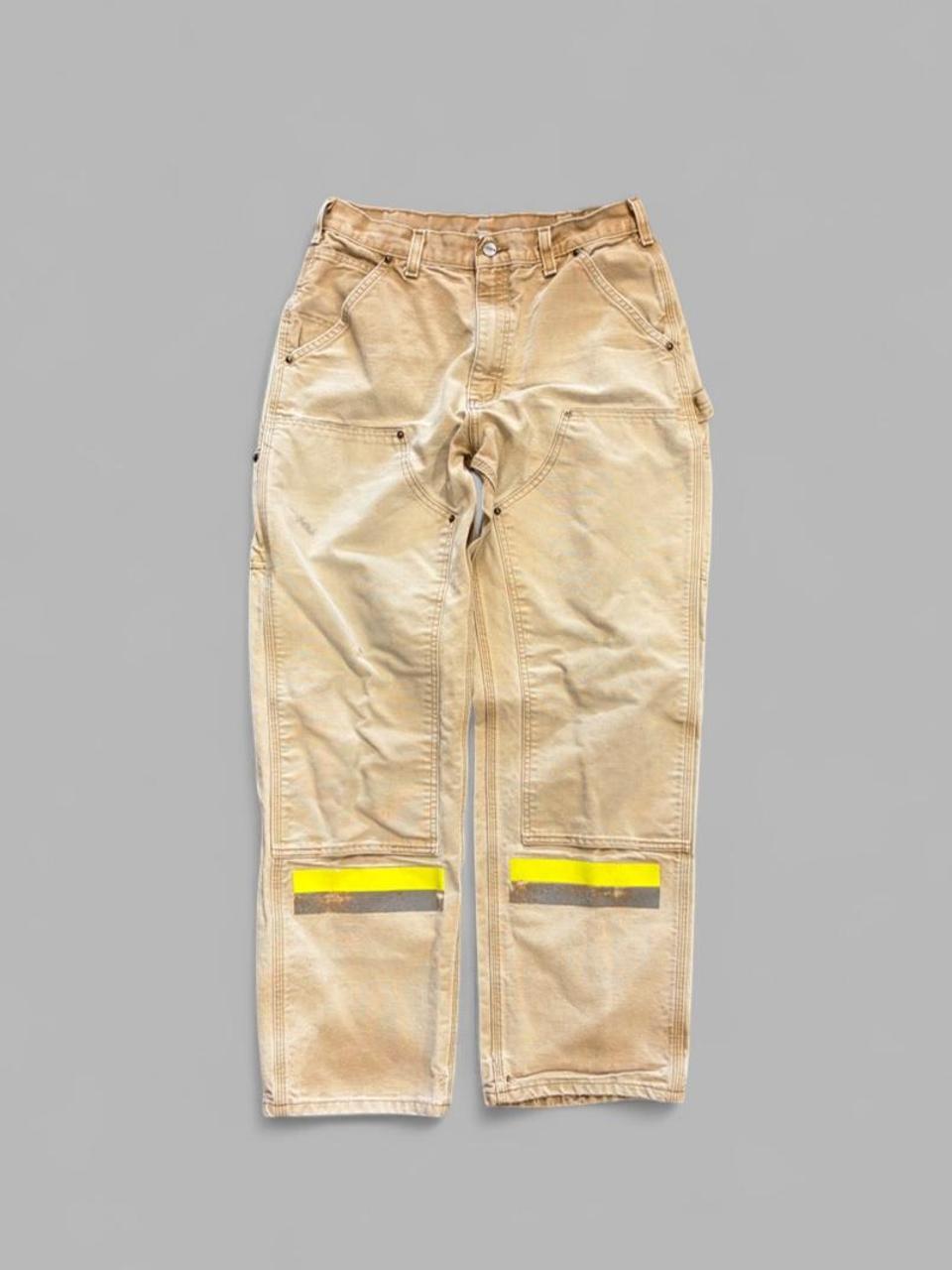 Vintage Faded Tan Hi- Vis Carhartt Double Knees - 32
