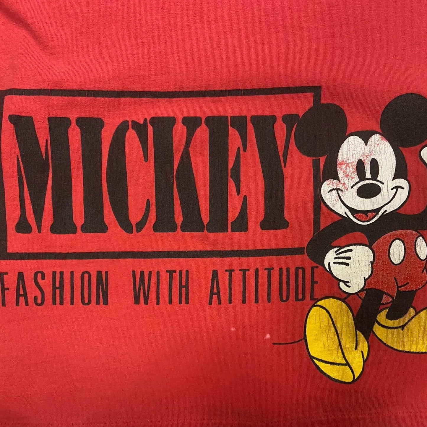 90s Mickey Mouse Fashion With Attitude Disney Tee - L