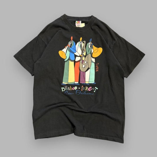 Vintage 1995 Bourbon Street New Orleans Jazz Tee - XL