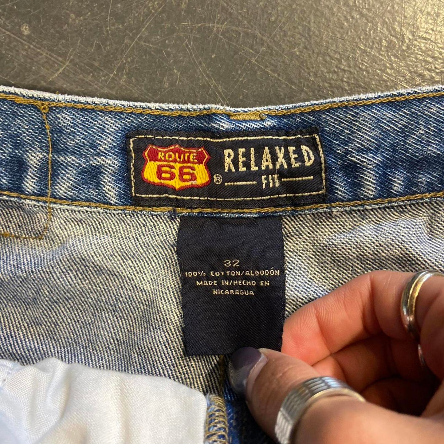 Vintage Route 66 Jorts - 32