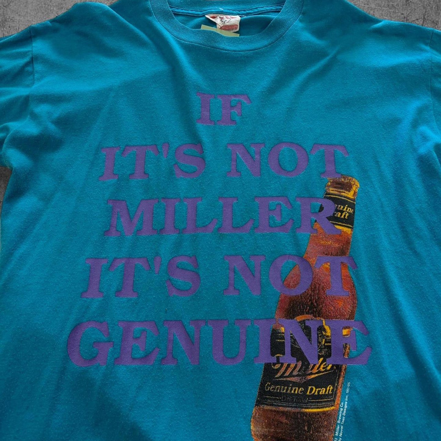 1993 Miller Highlife Beer Tee - L