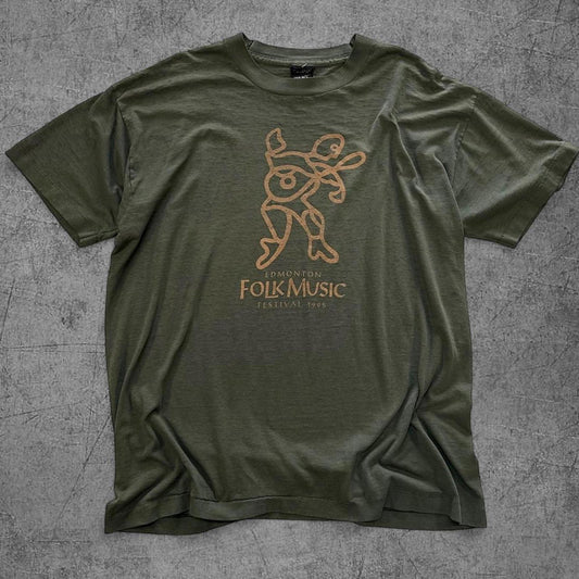 Vintage 1995 Edmonton Folk Festival Tee - XL