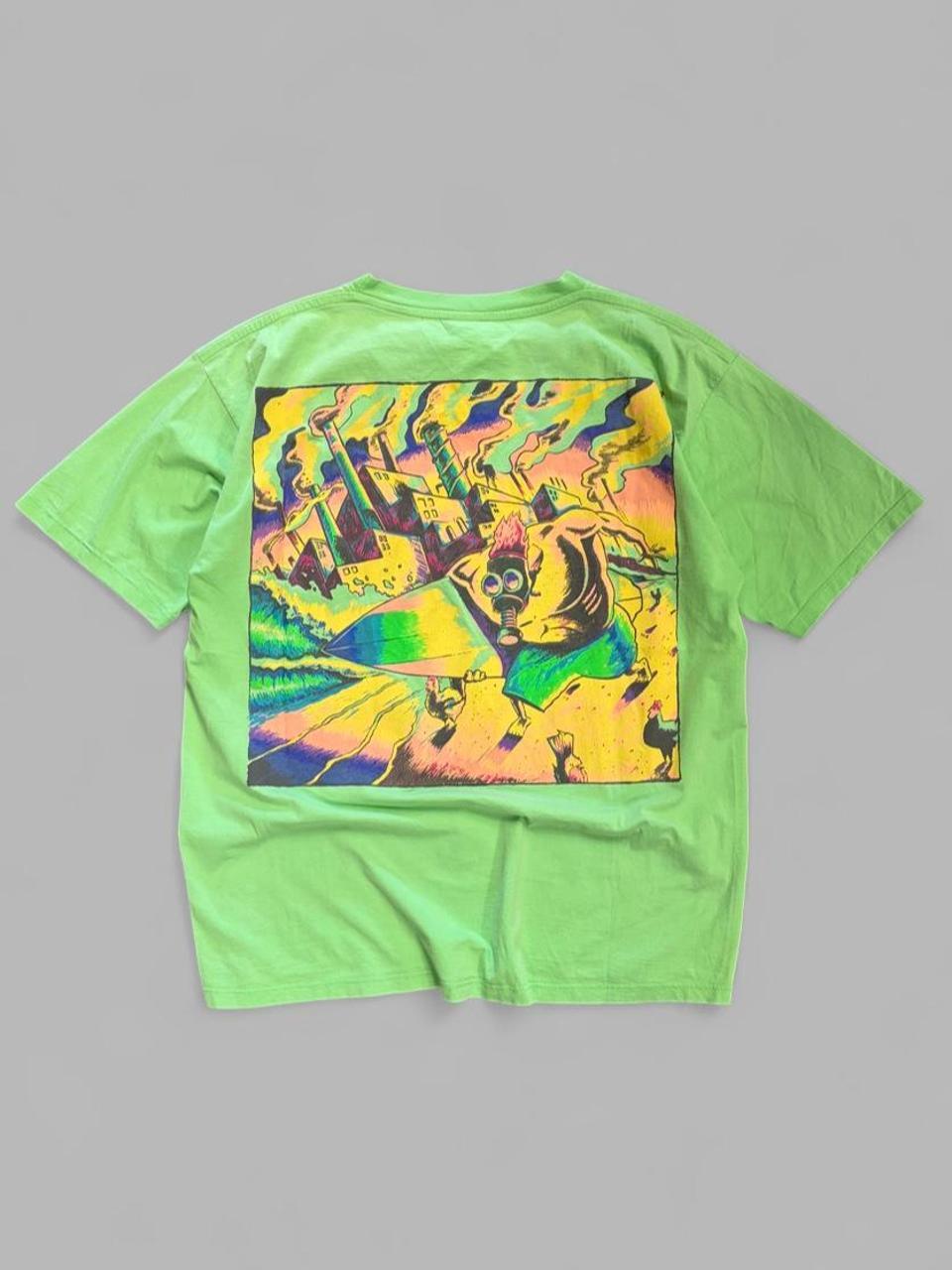 90s Ocean Pacific Dystopian Surf Tee - XL