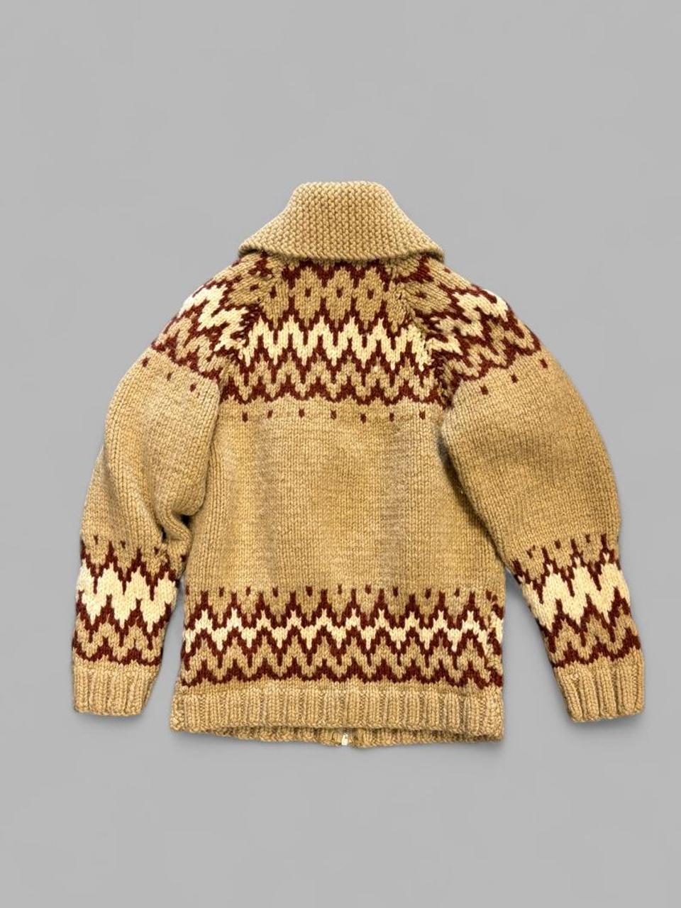 1970s Cowichan Wool Knit - M