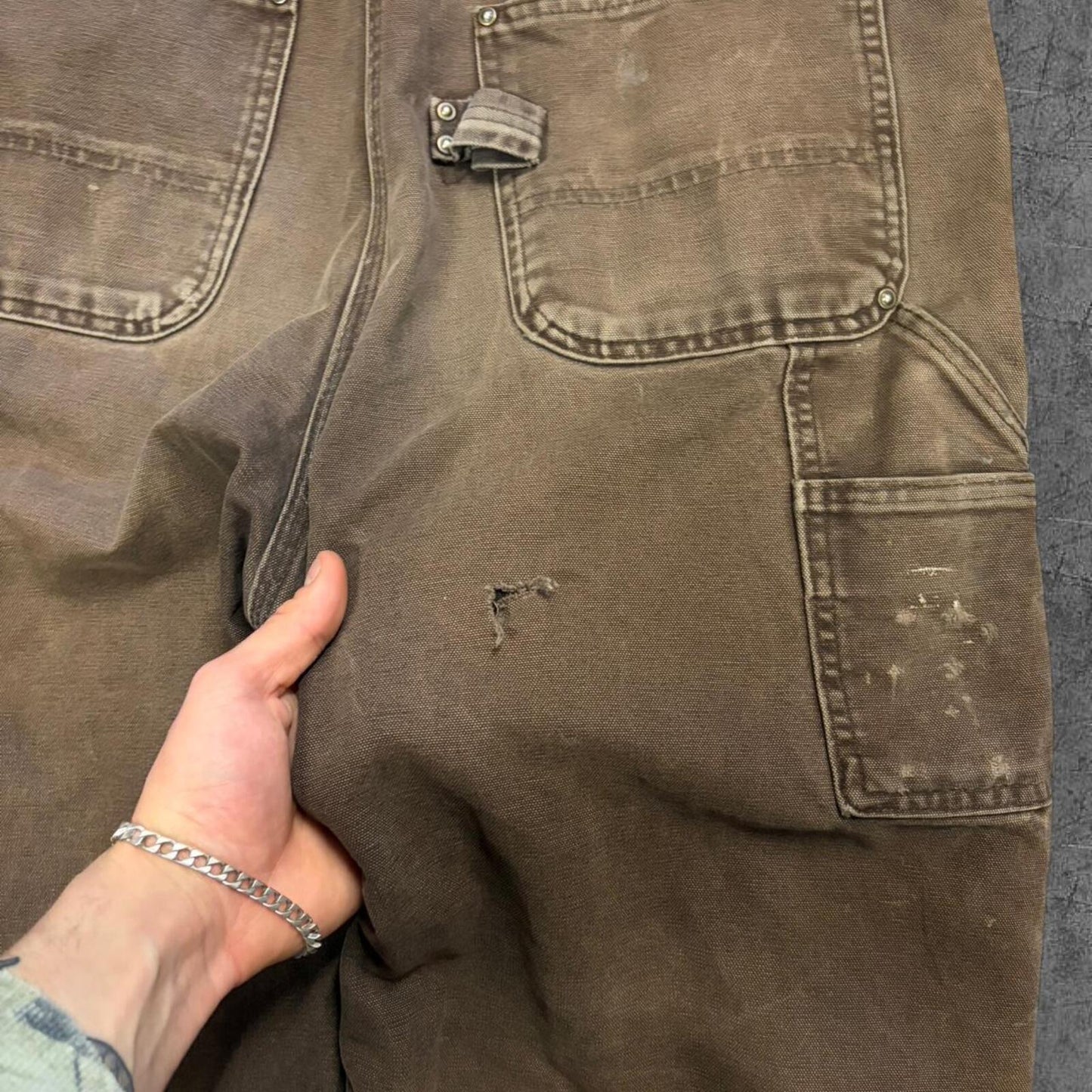 Vintage Mocha Carhartt Overalls - 34