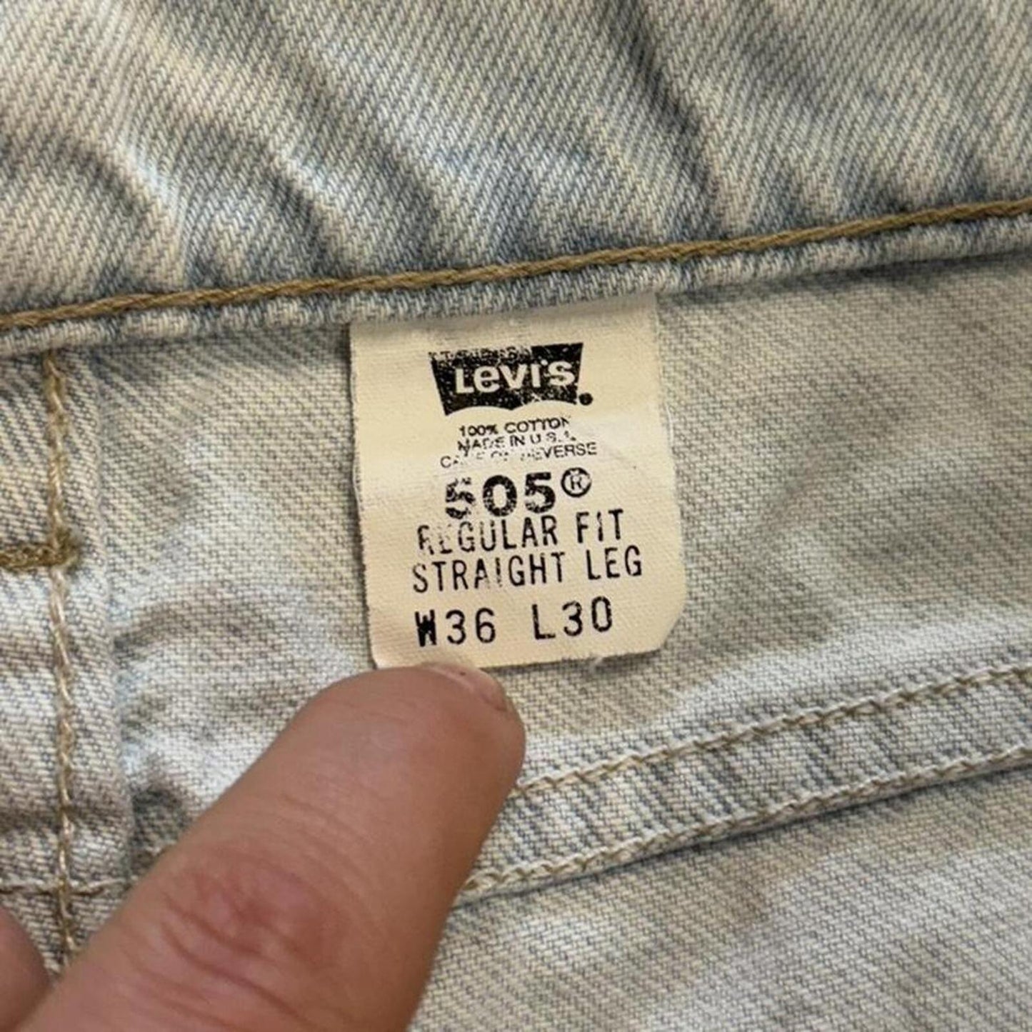 1994 MiUSA Levi 505 Orange Tabs - 34