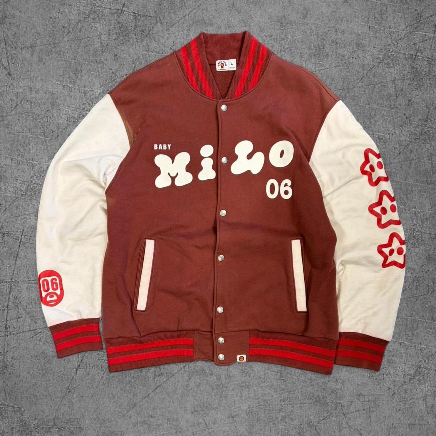 Bape F/W 2006 Baby Milo Varsity Jacket - L