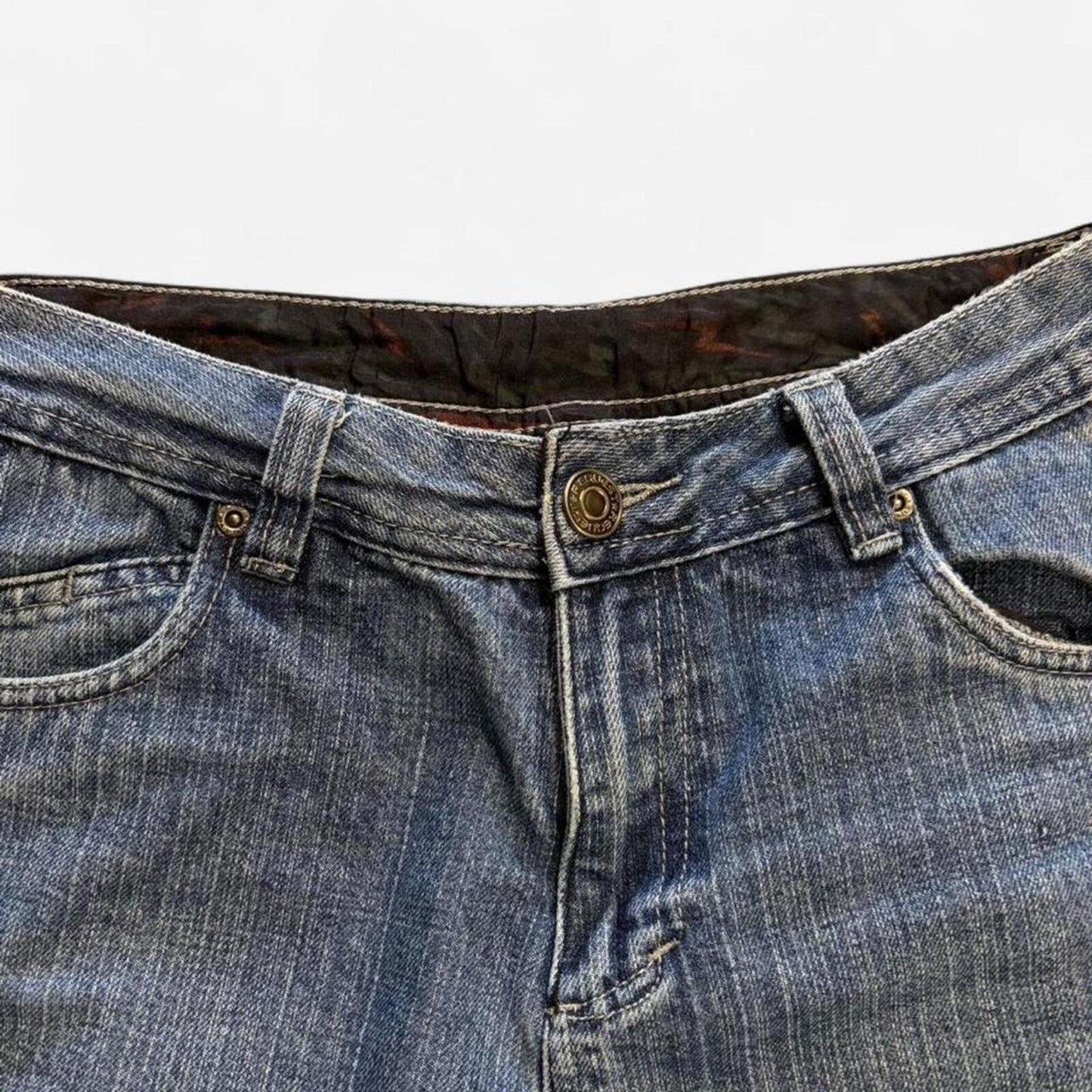 Y2K Skull Baggy Jeans - 30