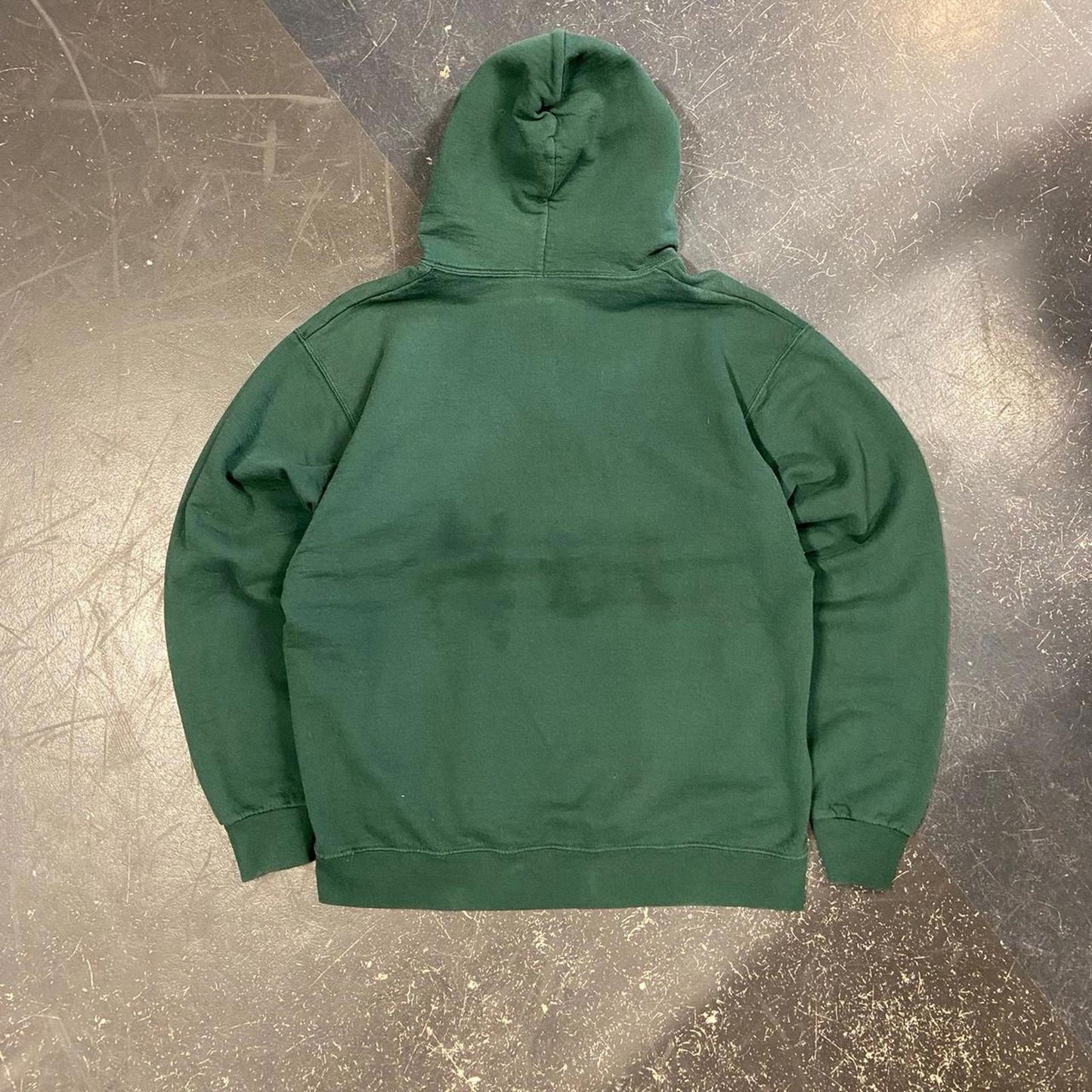 Vintage Forest Green Jerzees Blank Hoodie - L
