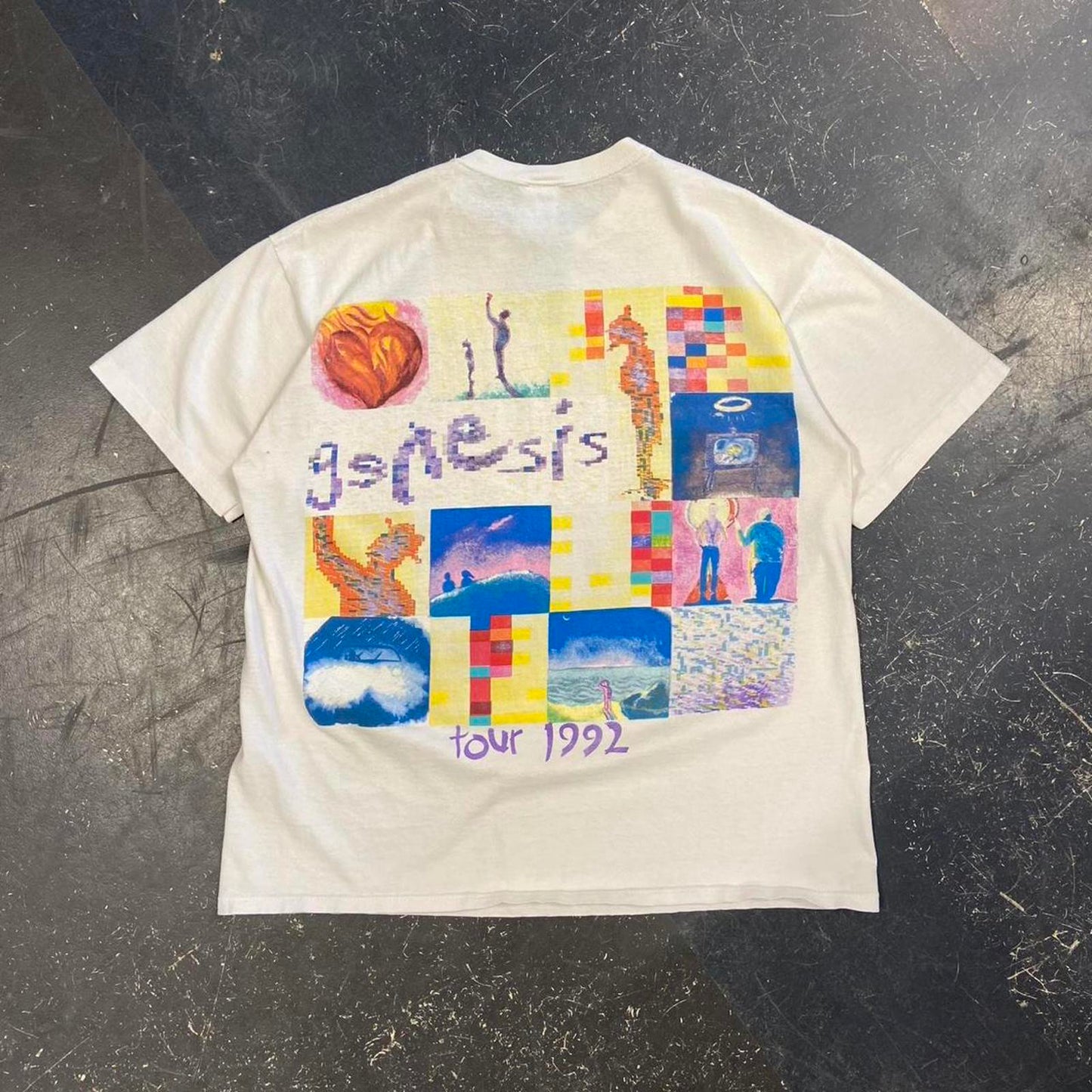 Vintage 1992 Genesis Night Sky Tour Tee - XL