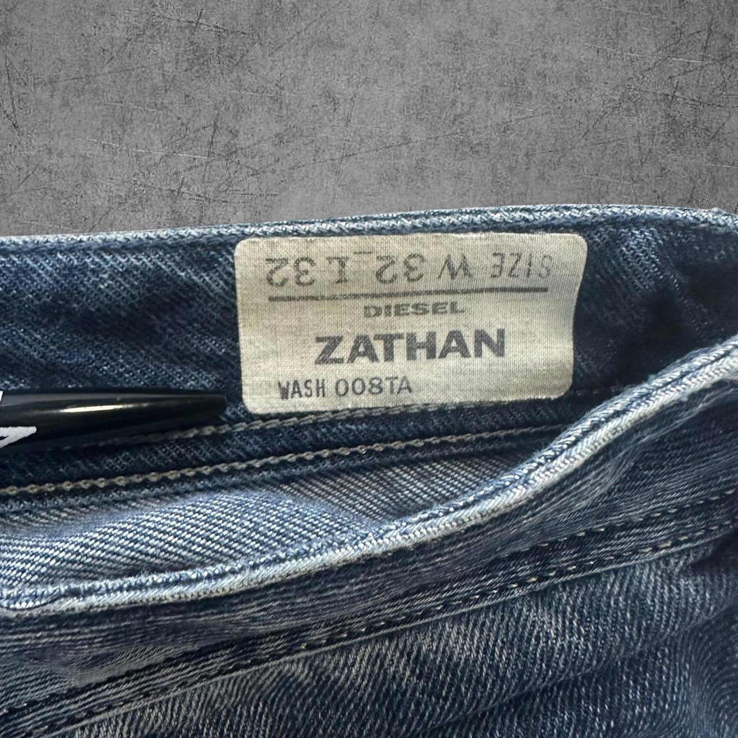 Y2K Diesel Nathan Raw Denim Flare Jeans - 32