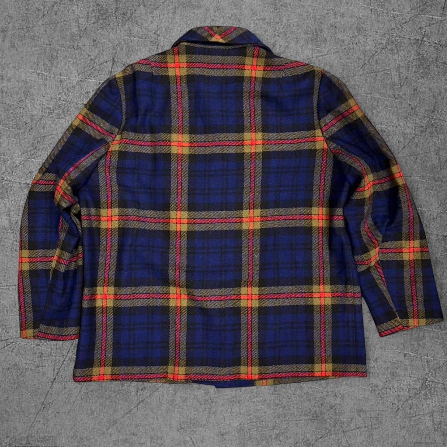 1950s Pendleton Wool Plaid Chore Button Up - L