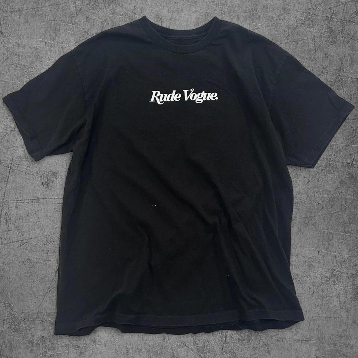 Rude Vogue Black Tee - XL