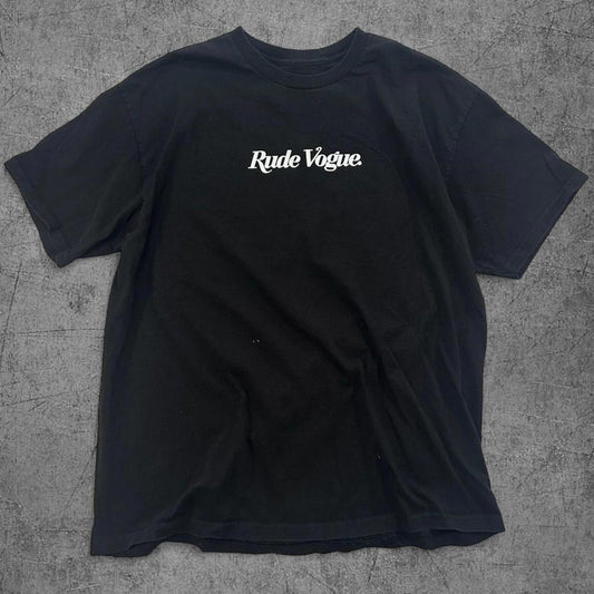 Rude Vogue Black Tee - XL