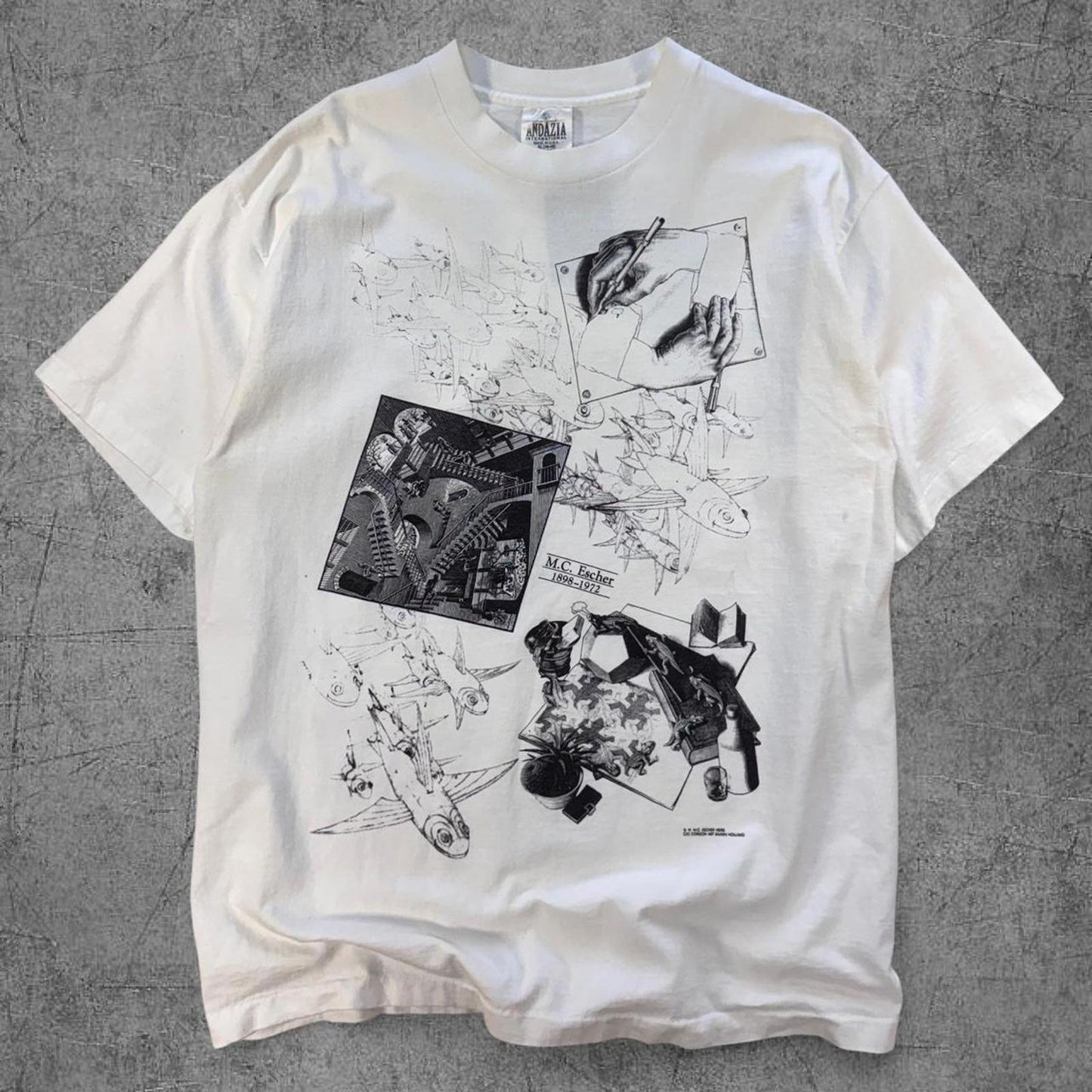 1991 MC Escher Andazia International Art Tee - XL