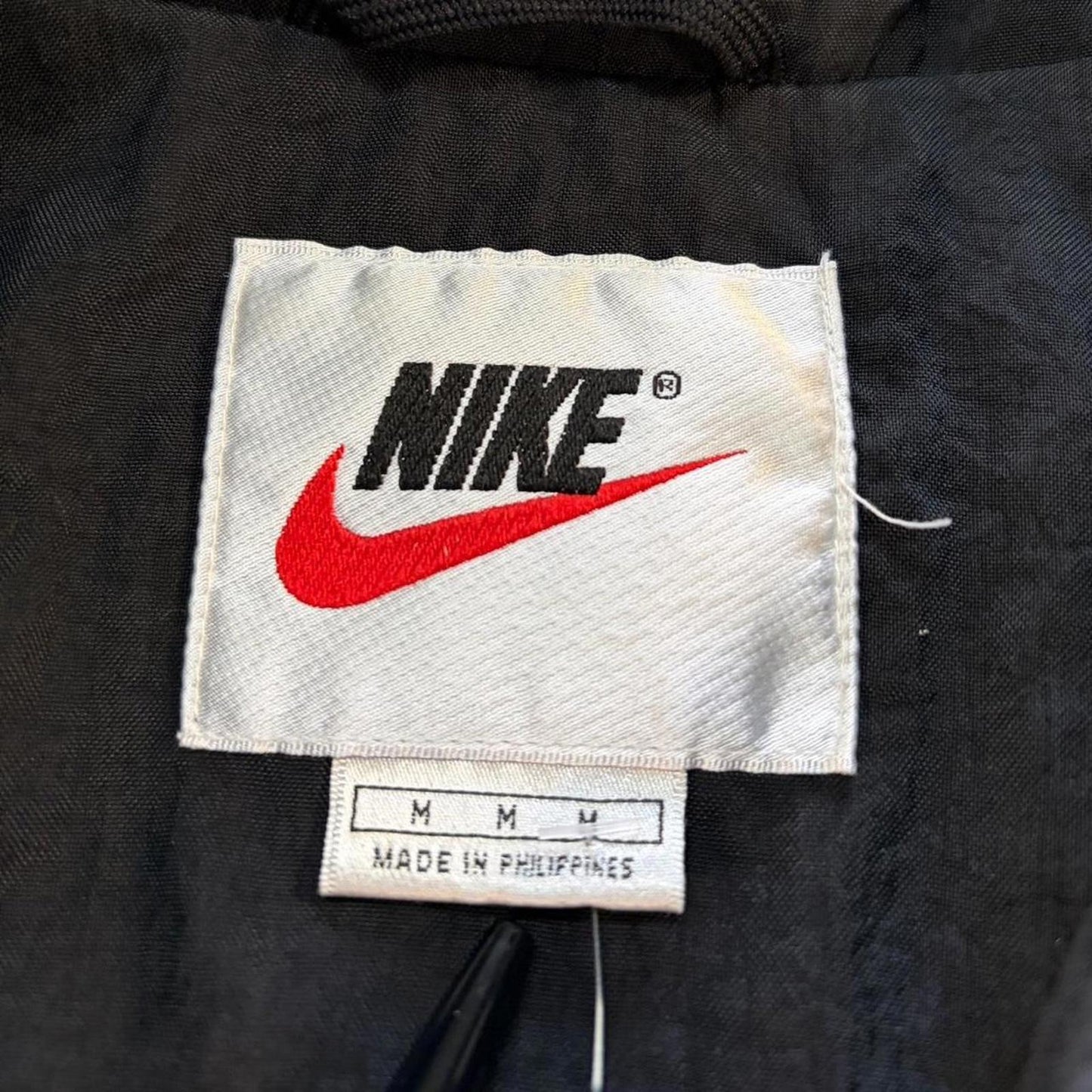 Vintage 90s Nike Big Swoosh Spellout Windbreaker - M