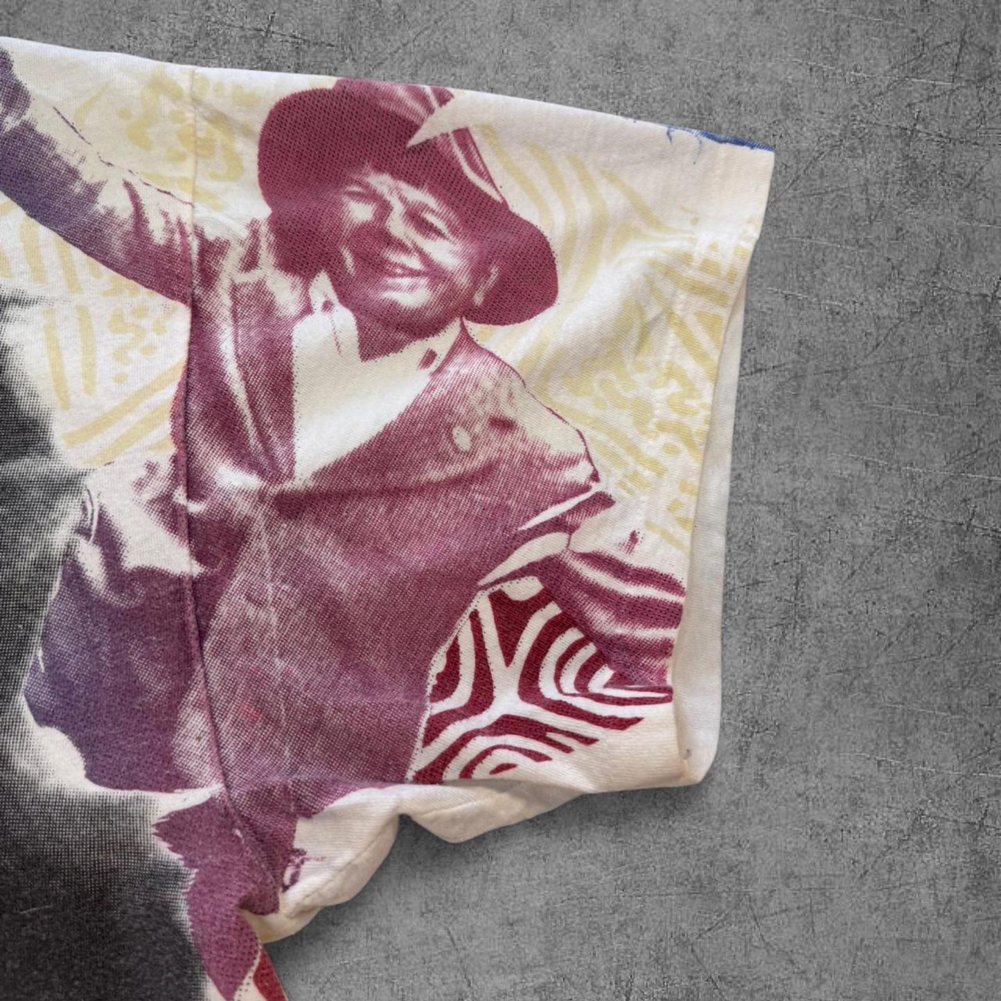 Vintage 90s Jim Morison AOP Big Face Tee - XL