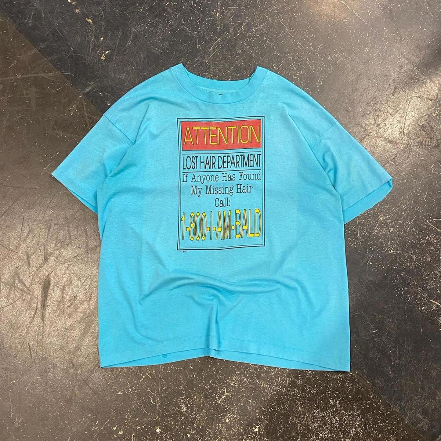 1993 “I am bald” Humour Tee - XXL