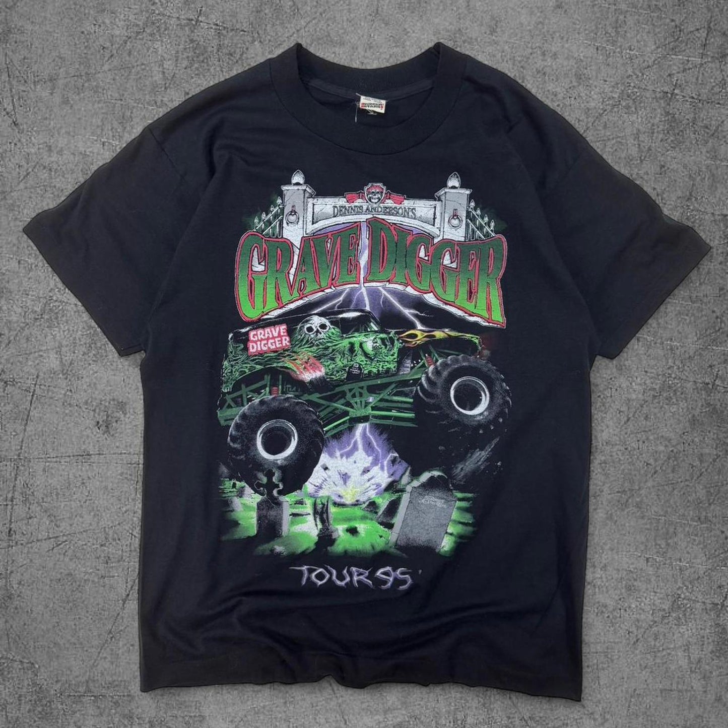 1995 Grave Digger Monster Truck Tour Tee - L
