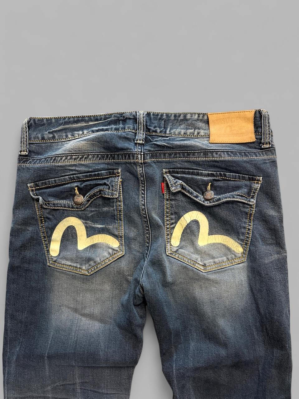 Vintage Evisu Genes Faded Selvedge Denim - 37