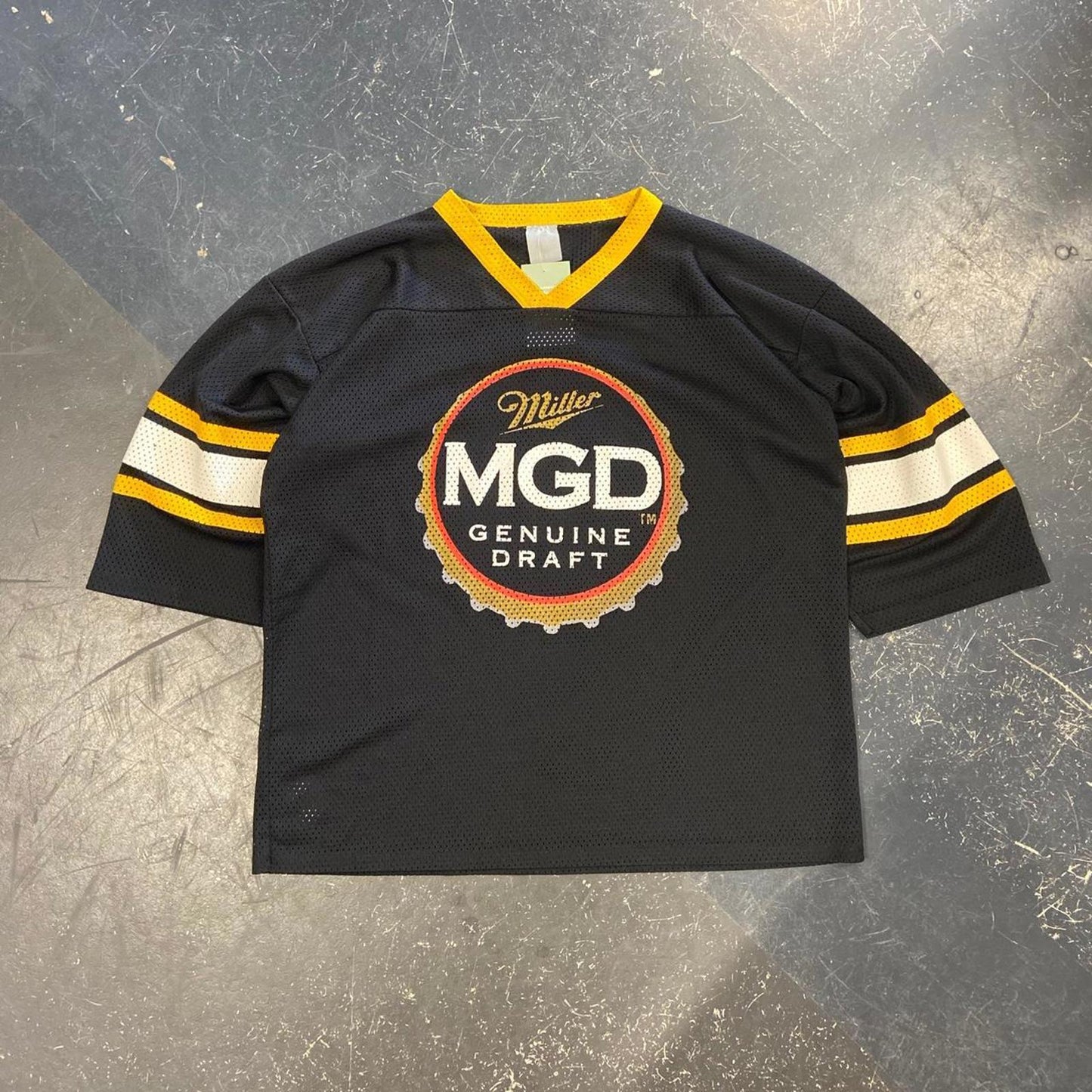 Vintage 90s Miller Genuine Draft Mesh Football Jersey - XL