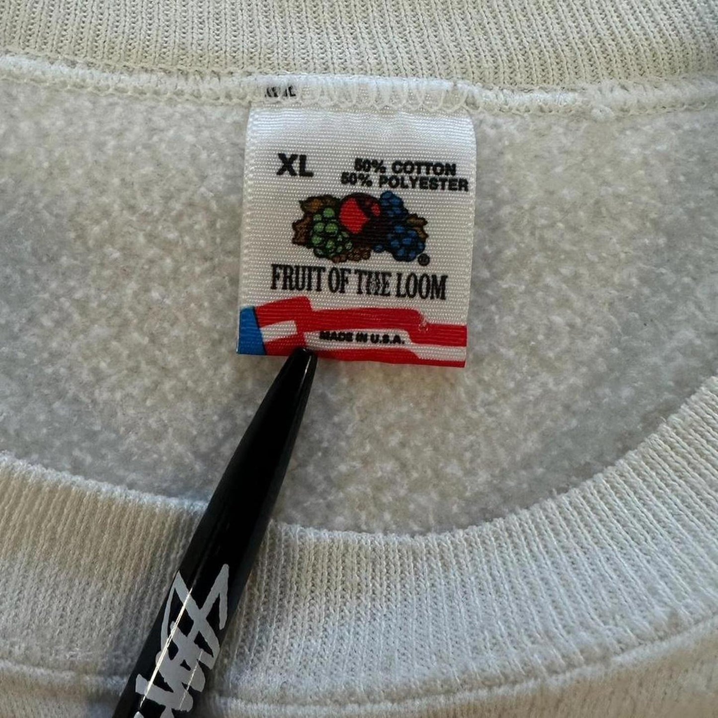 Vintage White Montreal Canadians Crewneck - XL