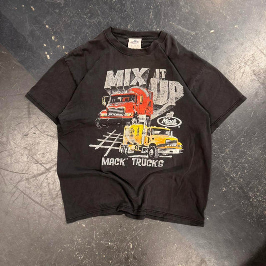 Vintage Distressed Mack Trucks Tee - L