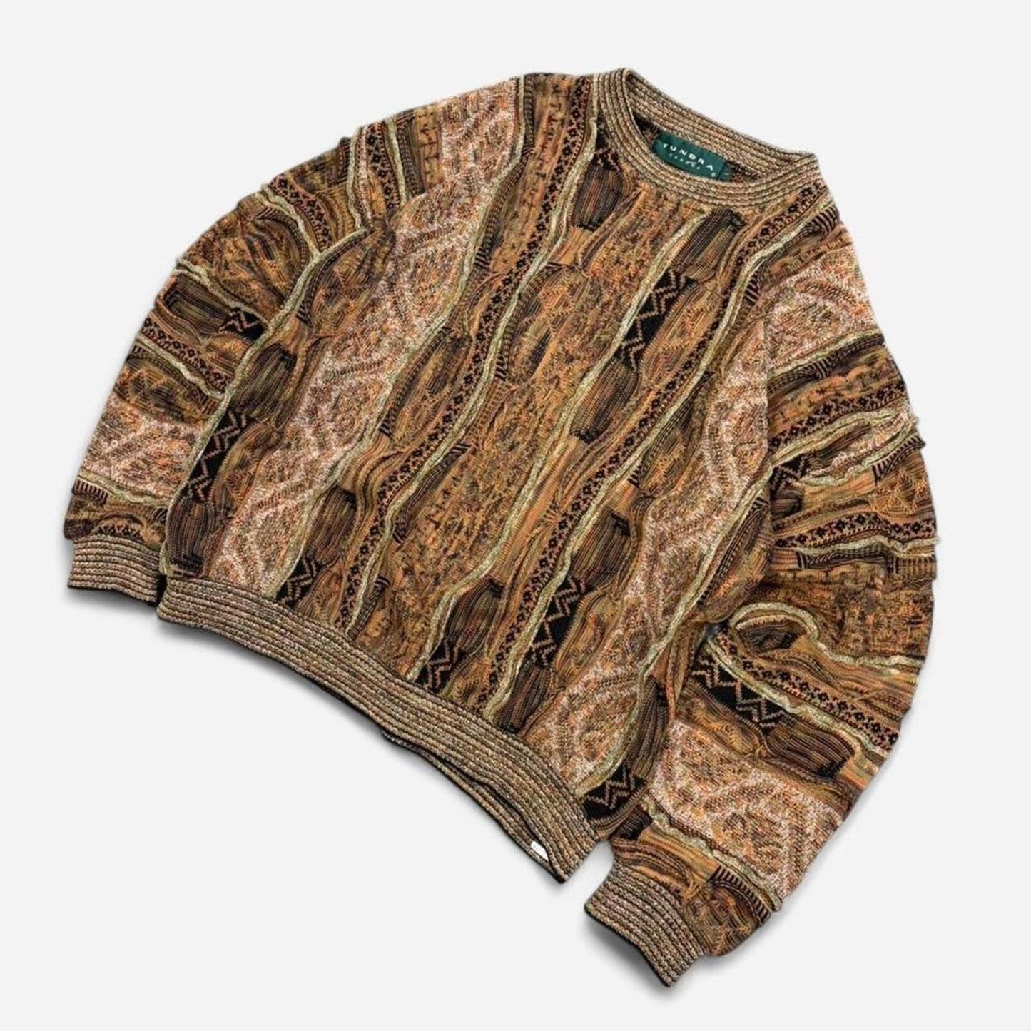 Vintage 90s Tundra Coogi Style Knit - L