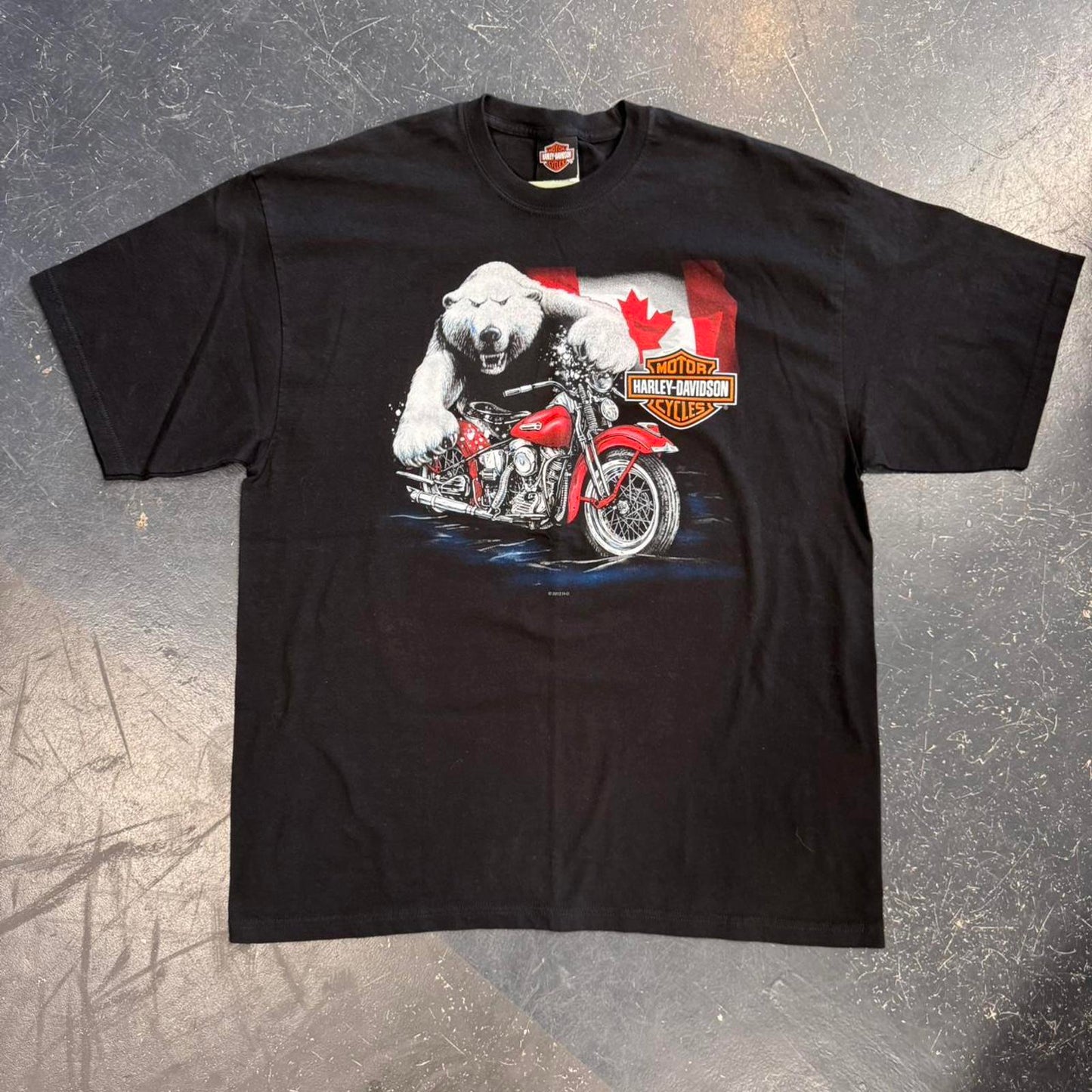 Harley Davidson Polar Bear Biker Tee - XL