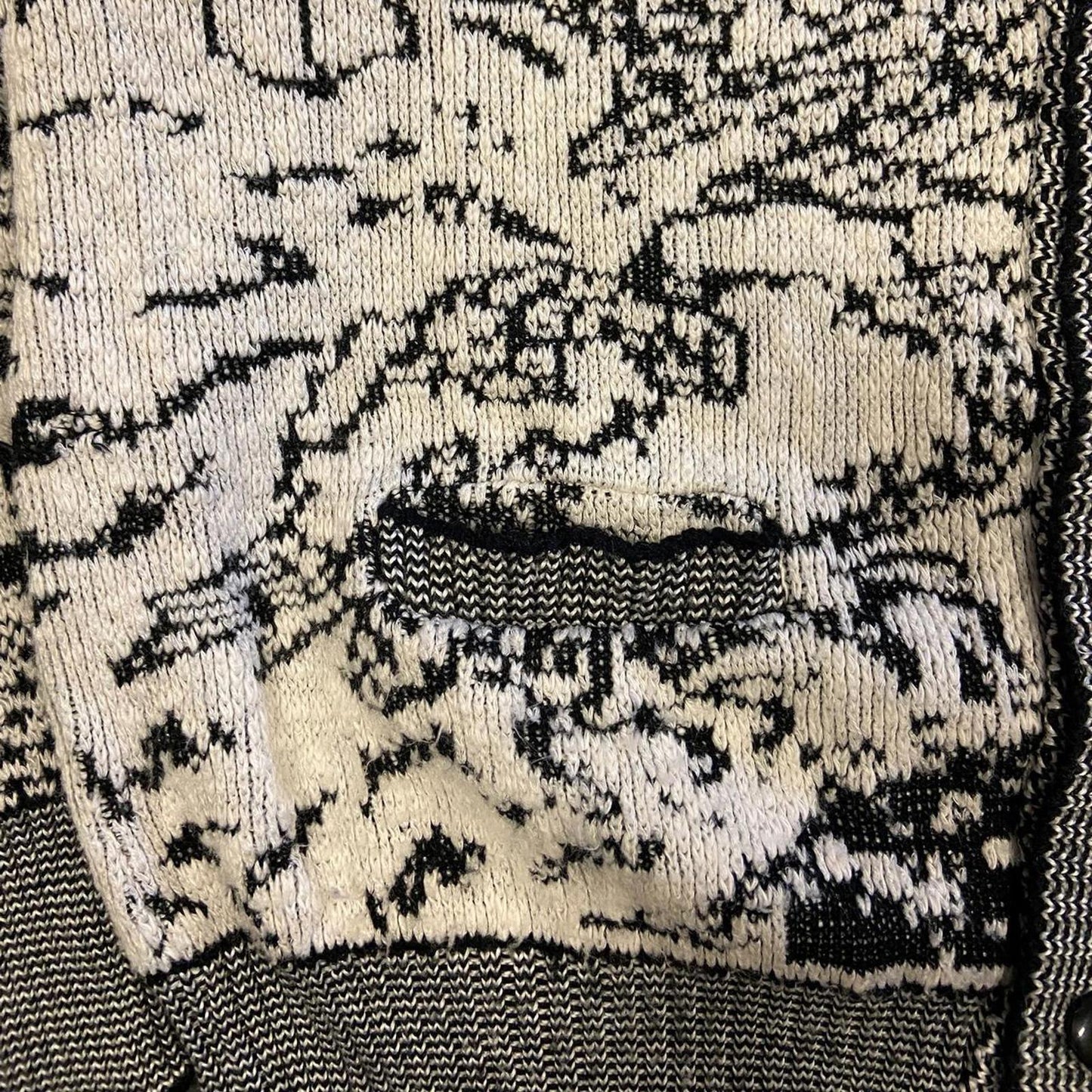 Vintage Sears Patterned Cardigan - L