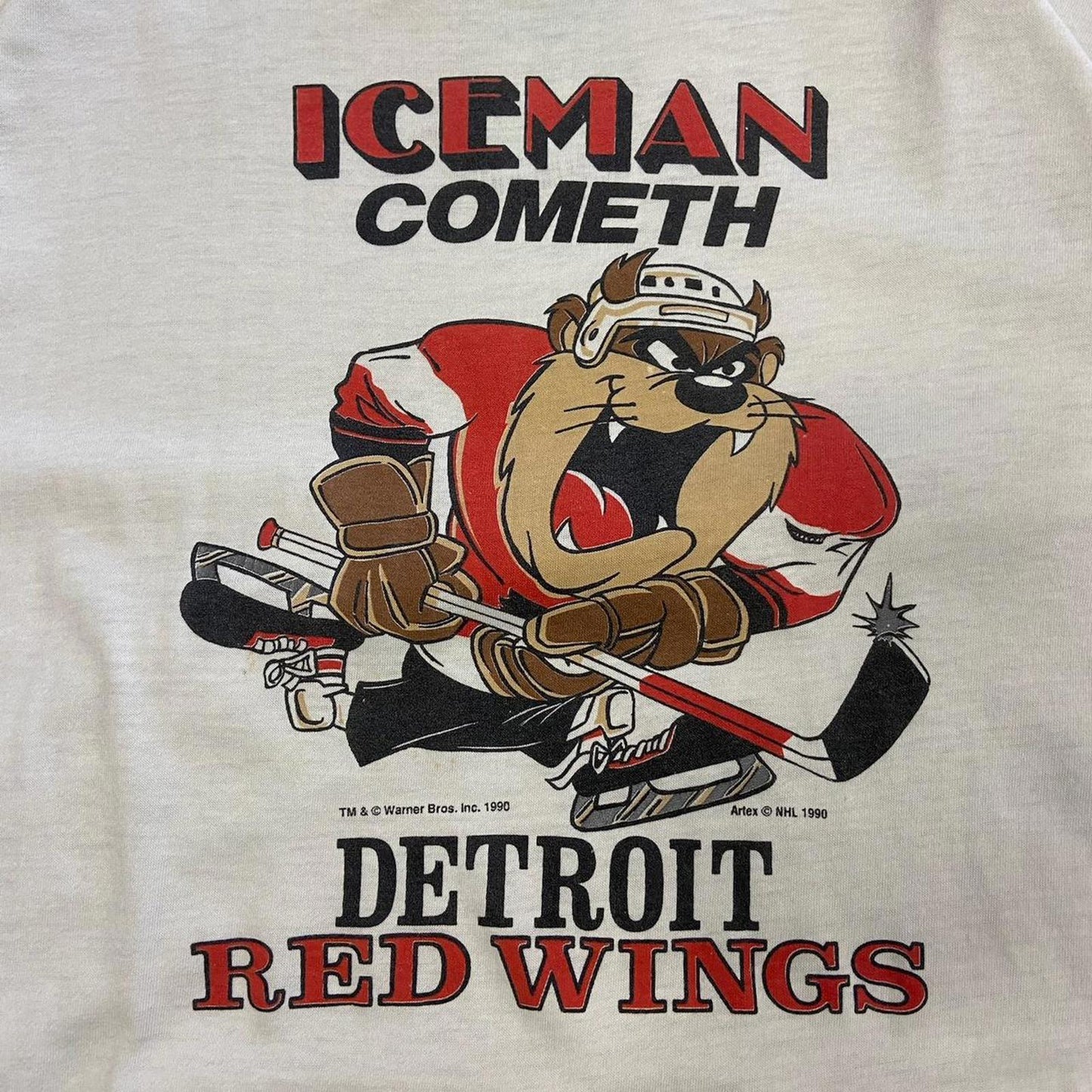 1990 Taz Detroit Redwings Tee - M