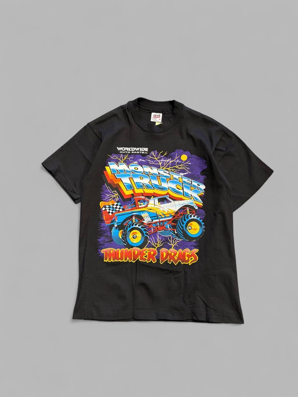 90s Dodge Rules Monster Truck Thunder Drags Tee - M