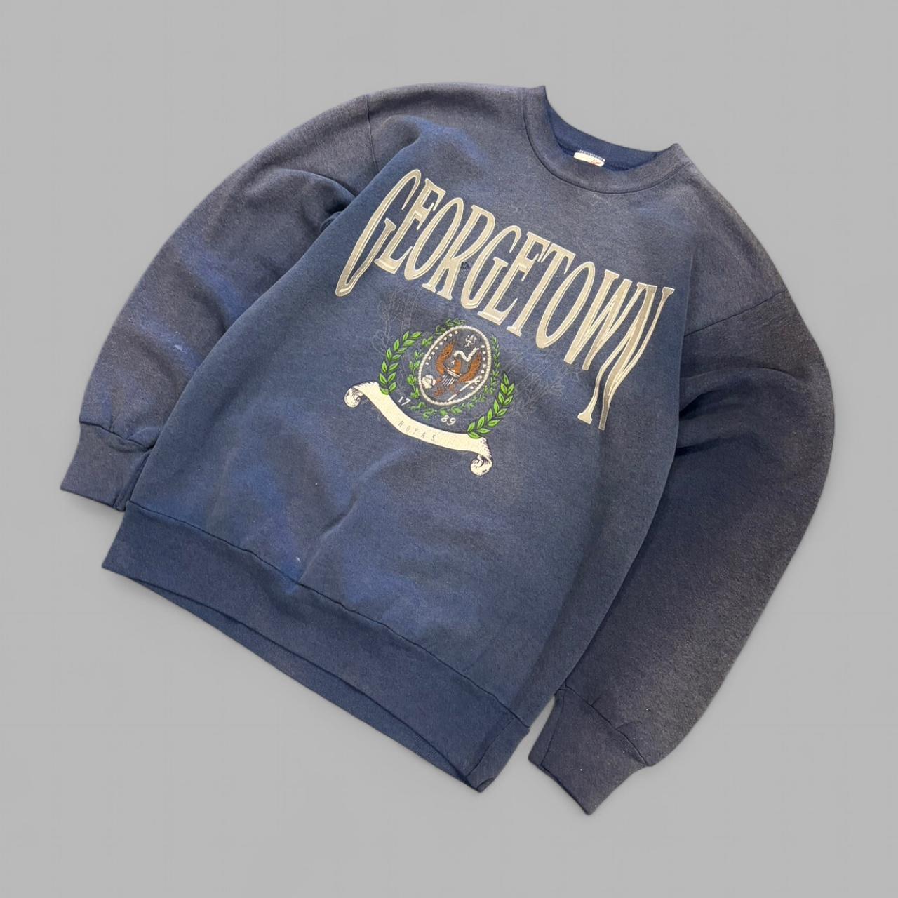 Vintage 90s Georgetown University Crewneck - L