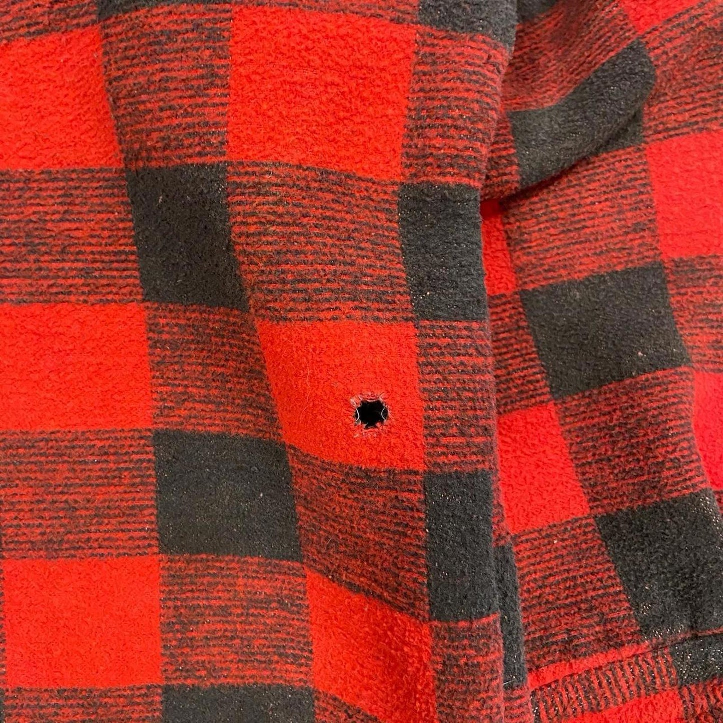 Vintage Red Plaid Button Up - XL