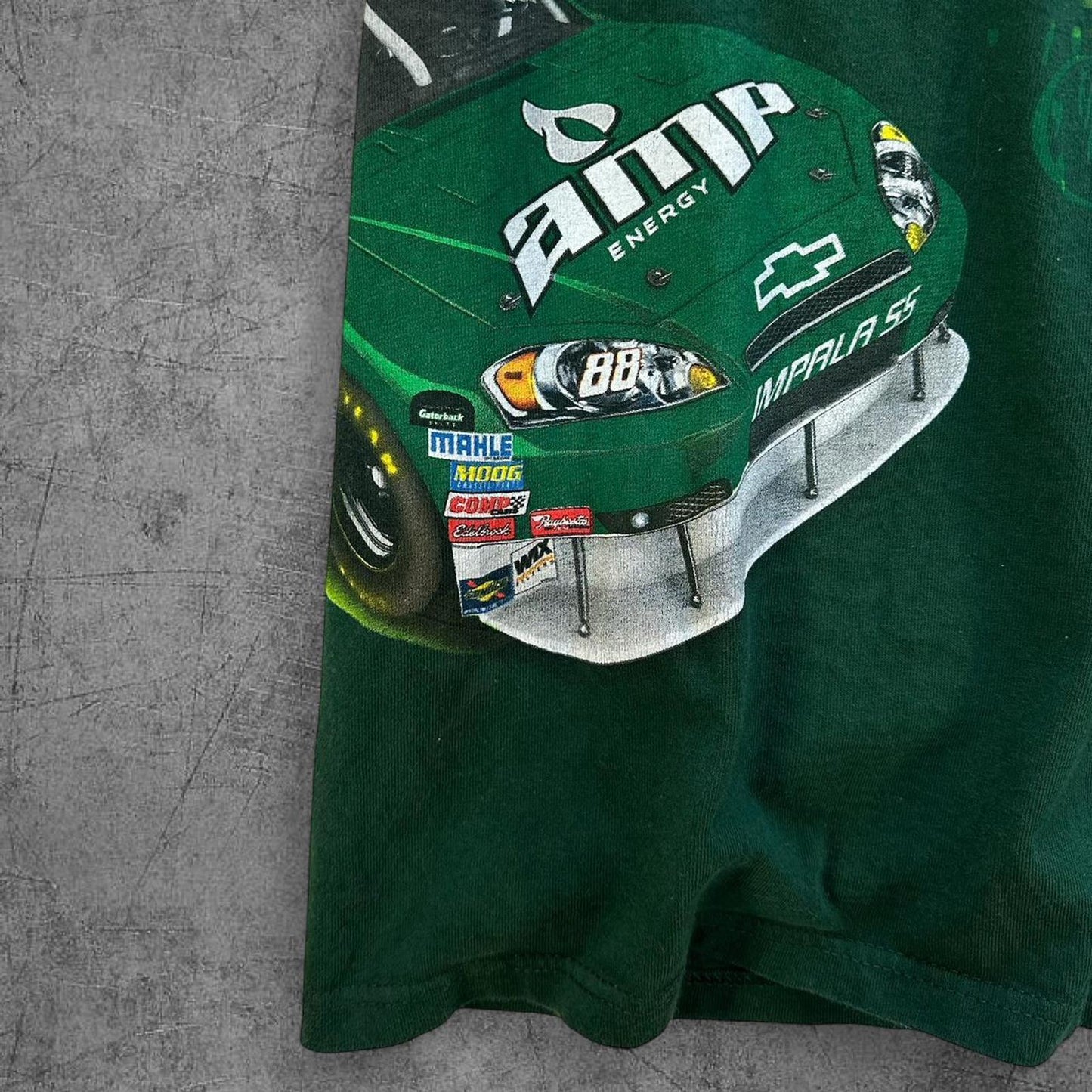 Vintage Dale Jr Green NASCAR Tee - XL