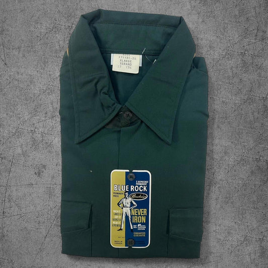 Deadstock 1960s Blue Rock Buckeye Union Made Long Sleeve - XL