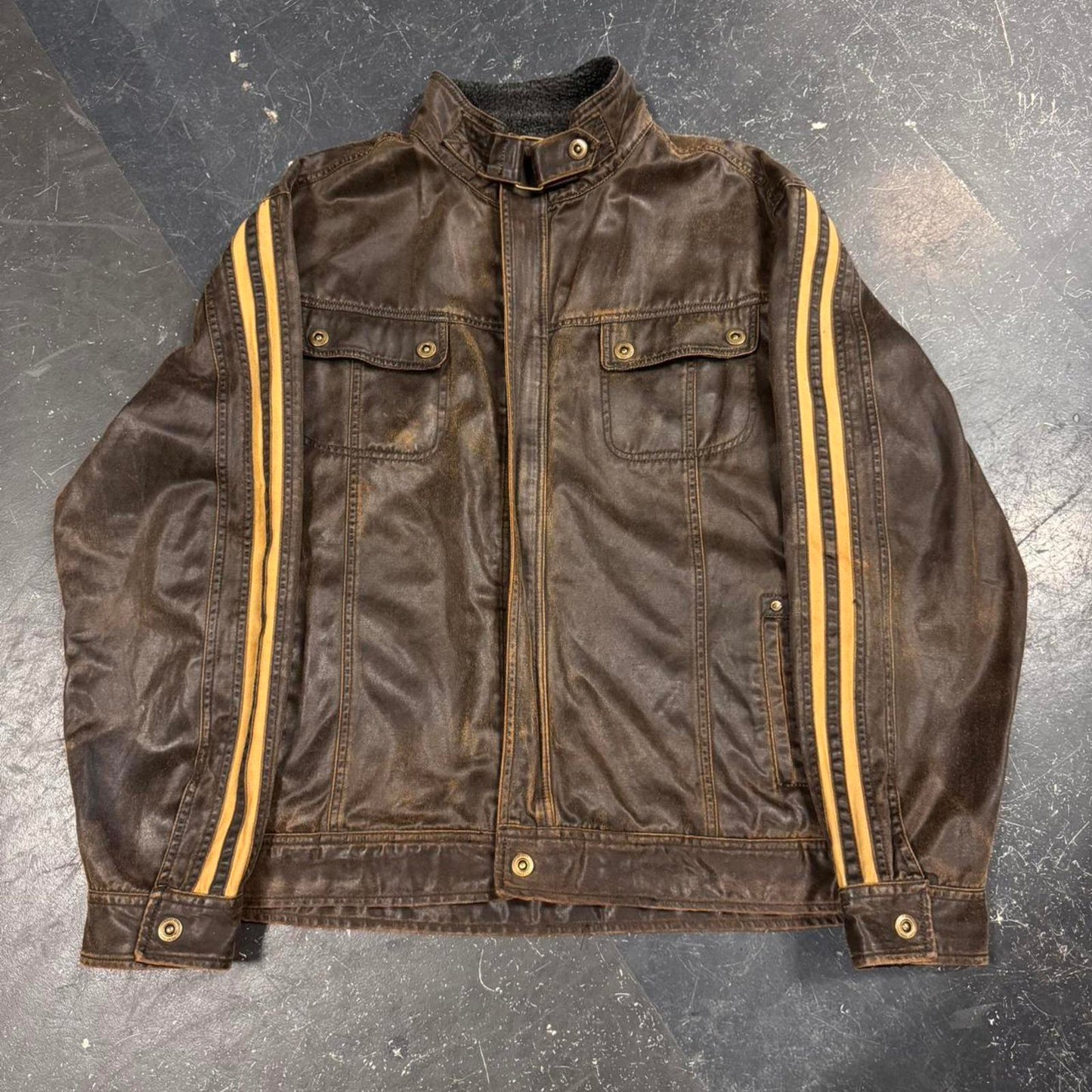 Y2K Point Zero Brown Jacket - XL