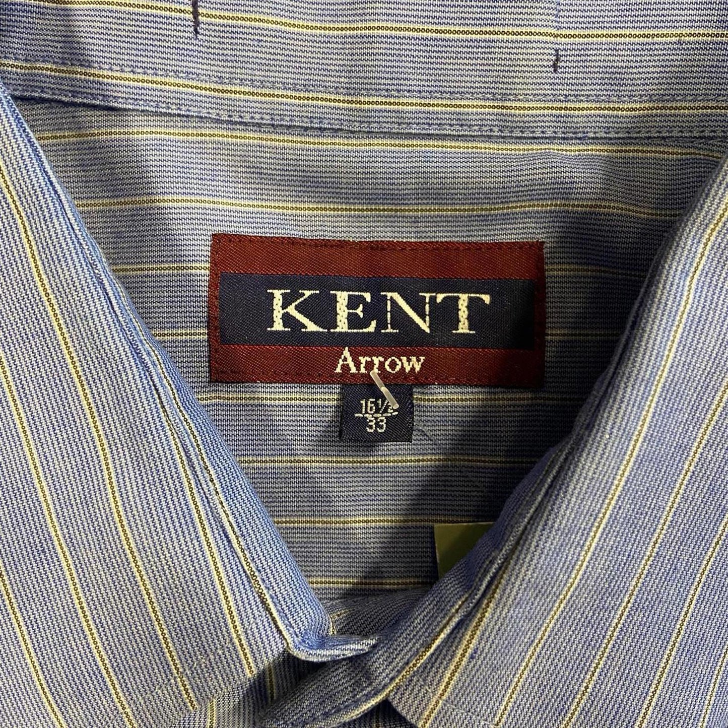 Vintage Cropped Kent Blue Striped Long Sleeve- L