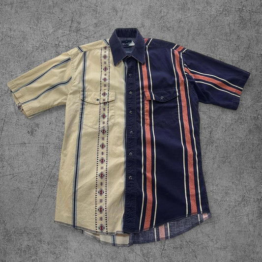 Vintage 90s Wrangler Snap Button Wrangler Button Up - L