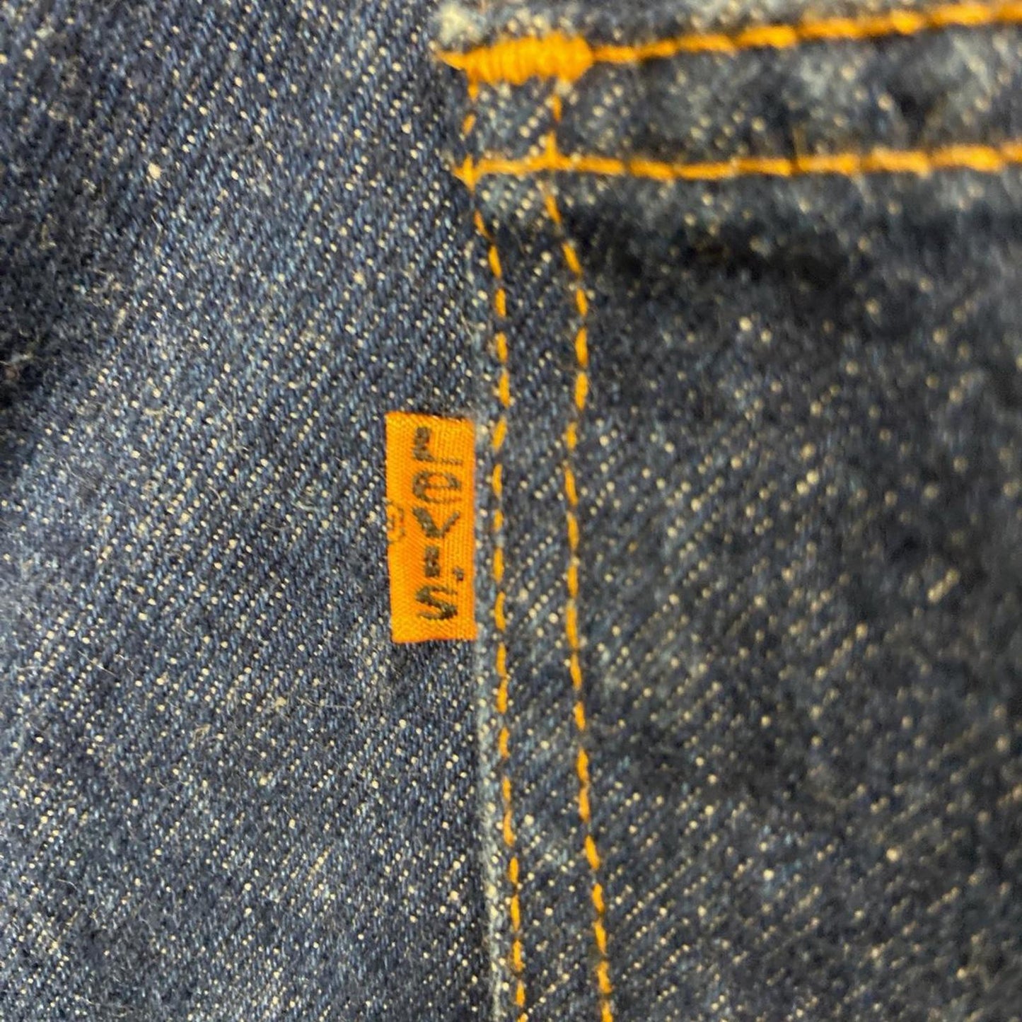 Vintage Dark Wash Levi Orange Tabs - 38